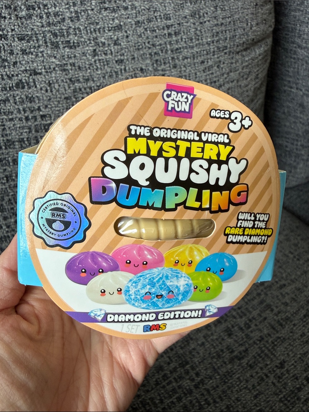 BNIB RMS The Original Viral Mystery Squishy Dumpling: Diamond Edition